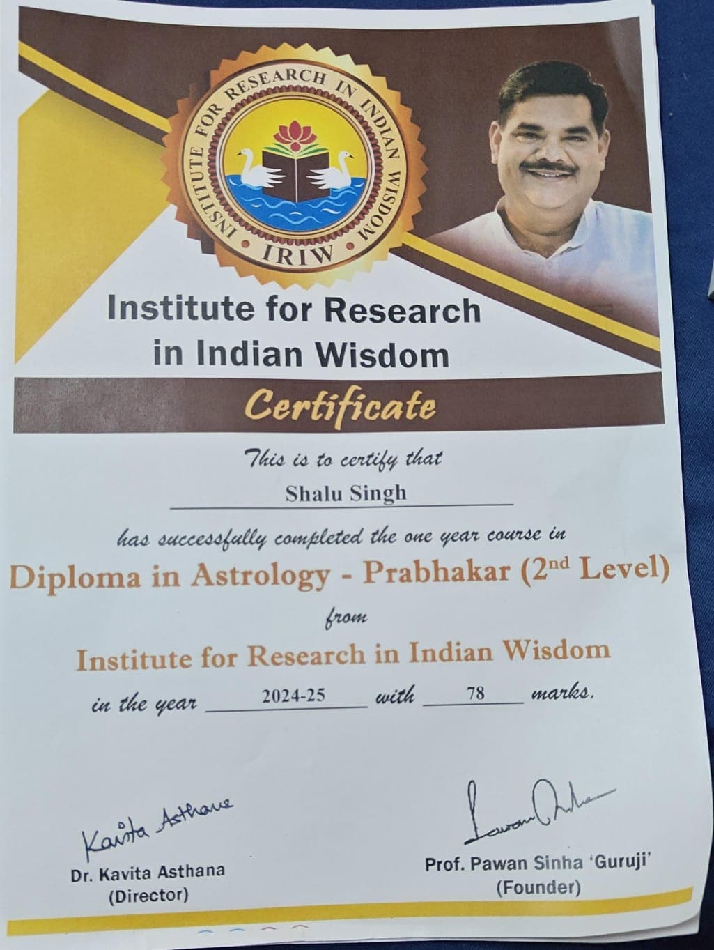 Degree in Astrology (Prabhakar - 2nd Level)